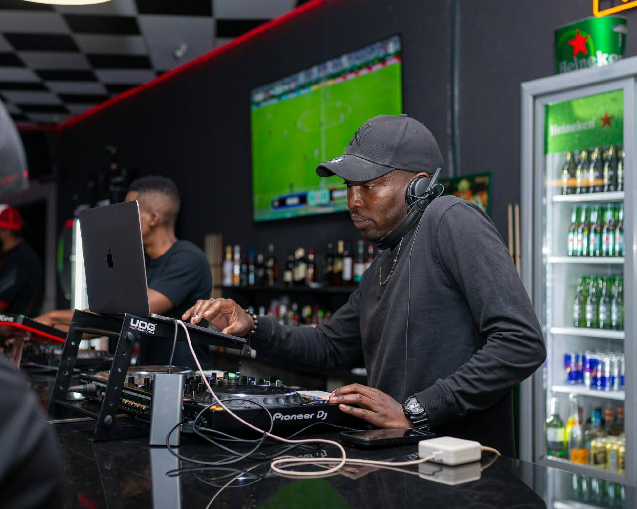 DJ at the decks